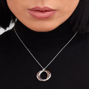 Kit Heath - Bevel Trilogy Grande Link Slider Necklace - Silver