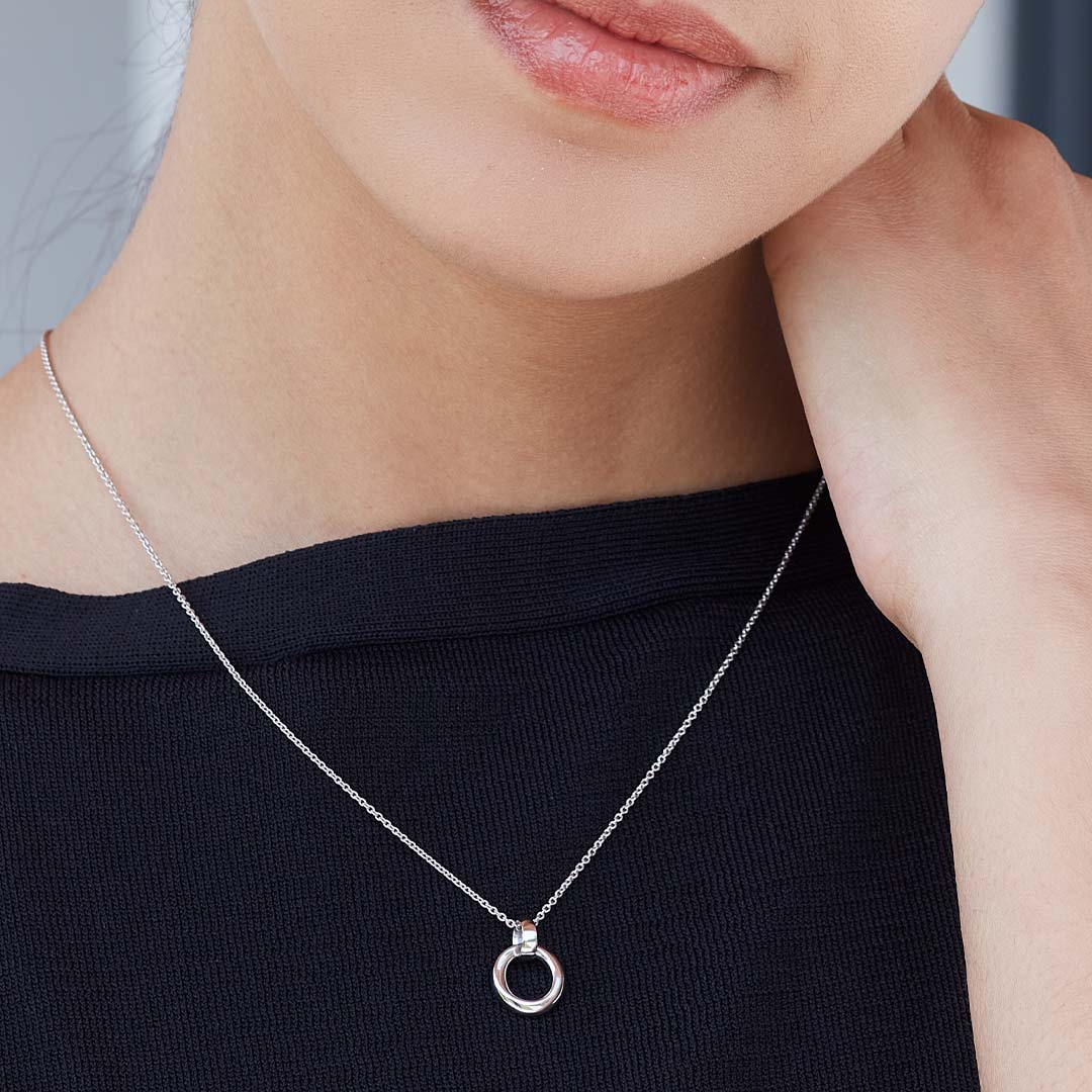 Kit Heath - Bevel Cirque Necklace - Silver