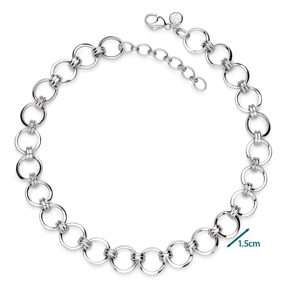Kit Heath - Bevel Unity Statement Necklace - Silver