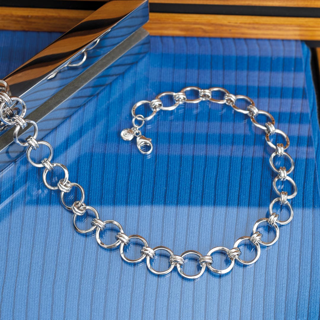 Kit Heath - Bevel Unity Statement Necklace - Silver