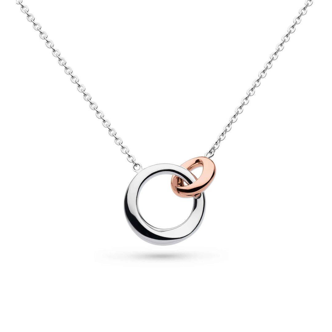 Kit Heath - Bevel Cirque Link Blush Necklace - Silver