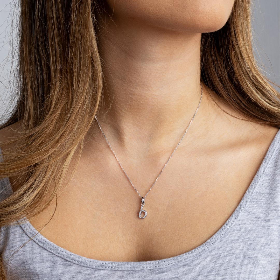 Kit Heath - Signature Skript Lowercase b Initial Pendant - Silver