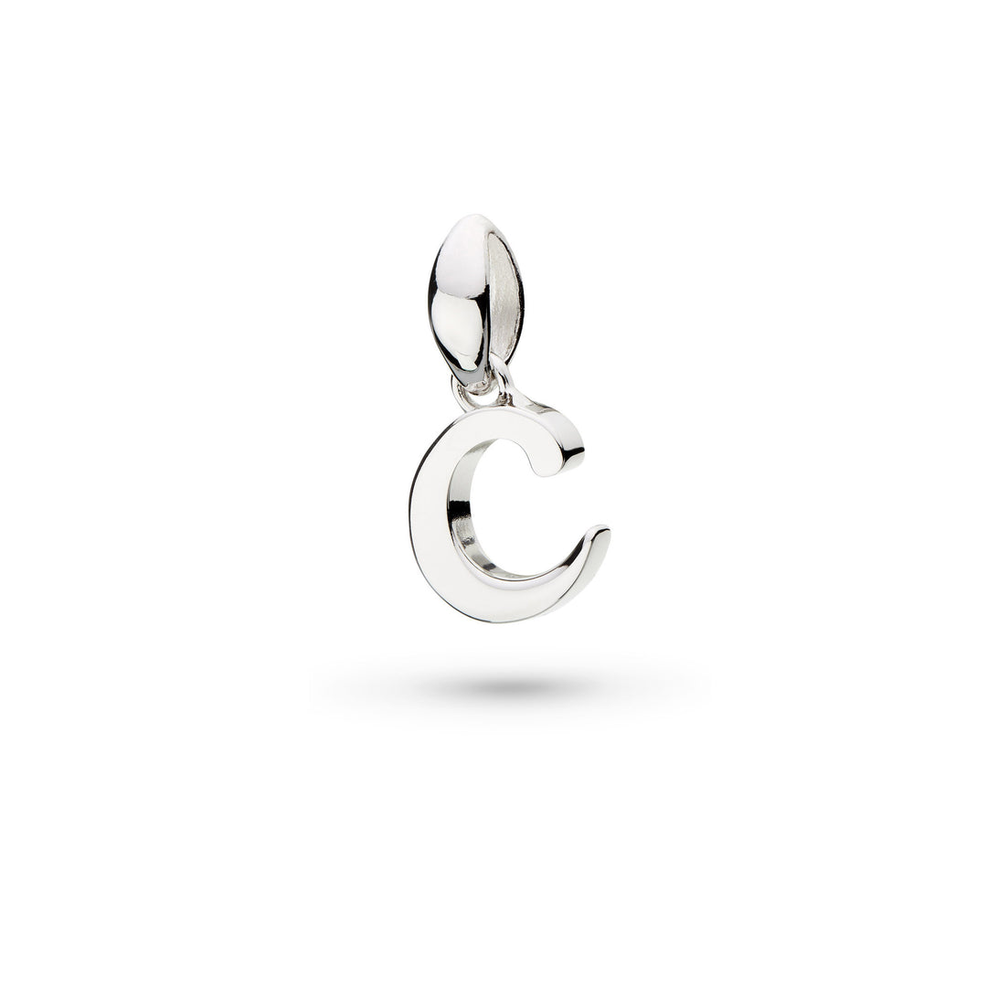 Kit Heath - Signature Skript Lowercase c Initial Pendant - Silver