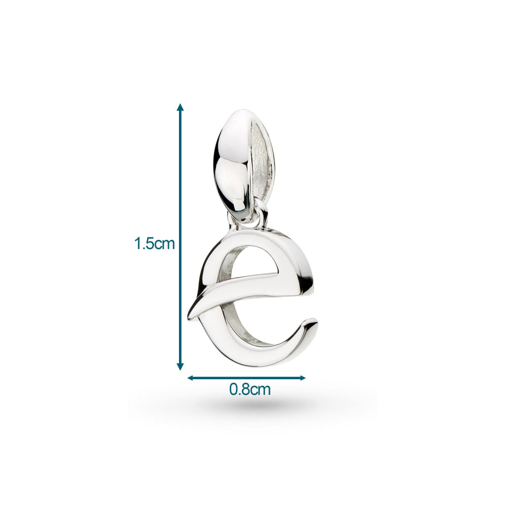 Kit Heath - Signature Skript Lowercase d Initial Pendant - Silver