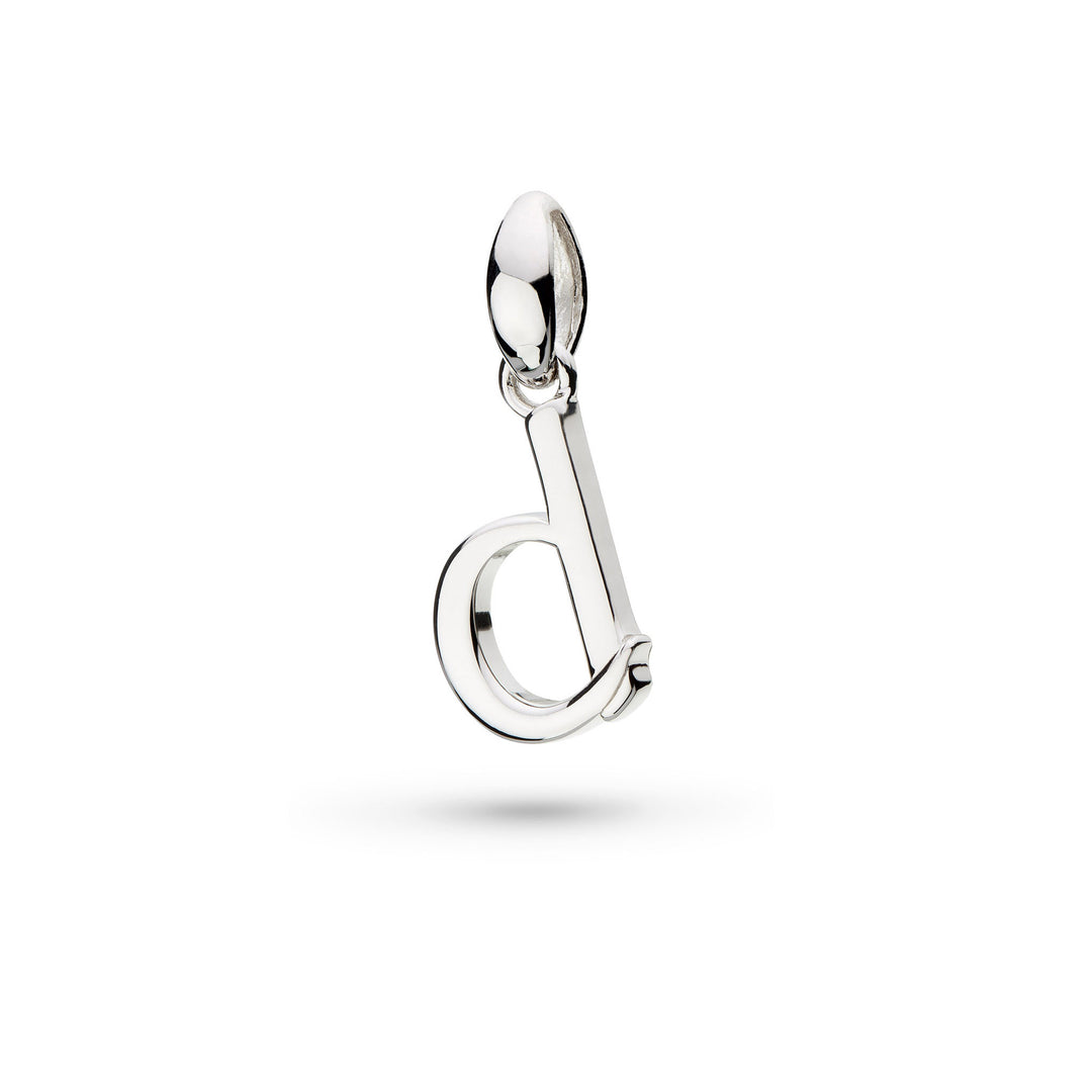 Kit Heath - Signature Skript Lowercase d Initial Pendant - Silver