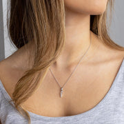 Kit Heath - Signature Skript Lowercase f Initial Pendant - Silver
