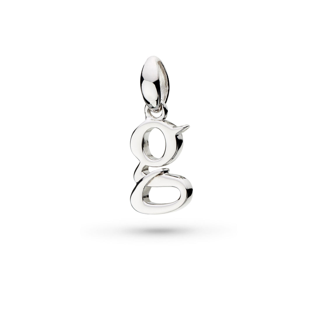 Kit Heath - Signature Skript Lowercase g Initial Pendant - Silver