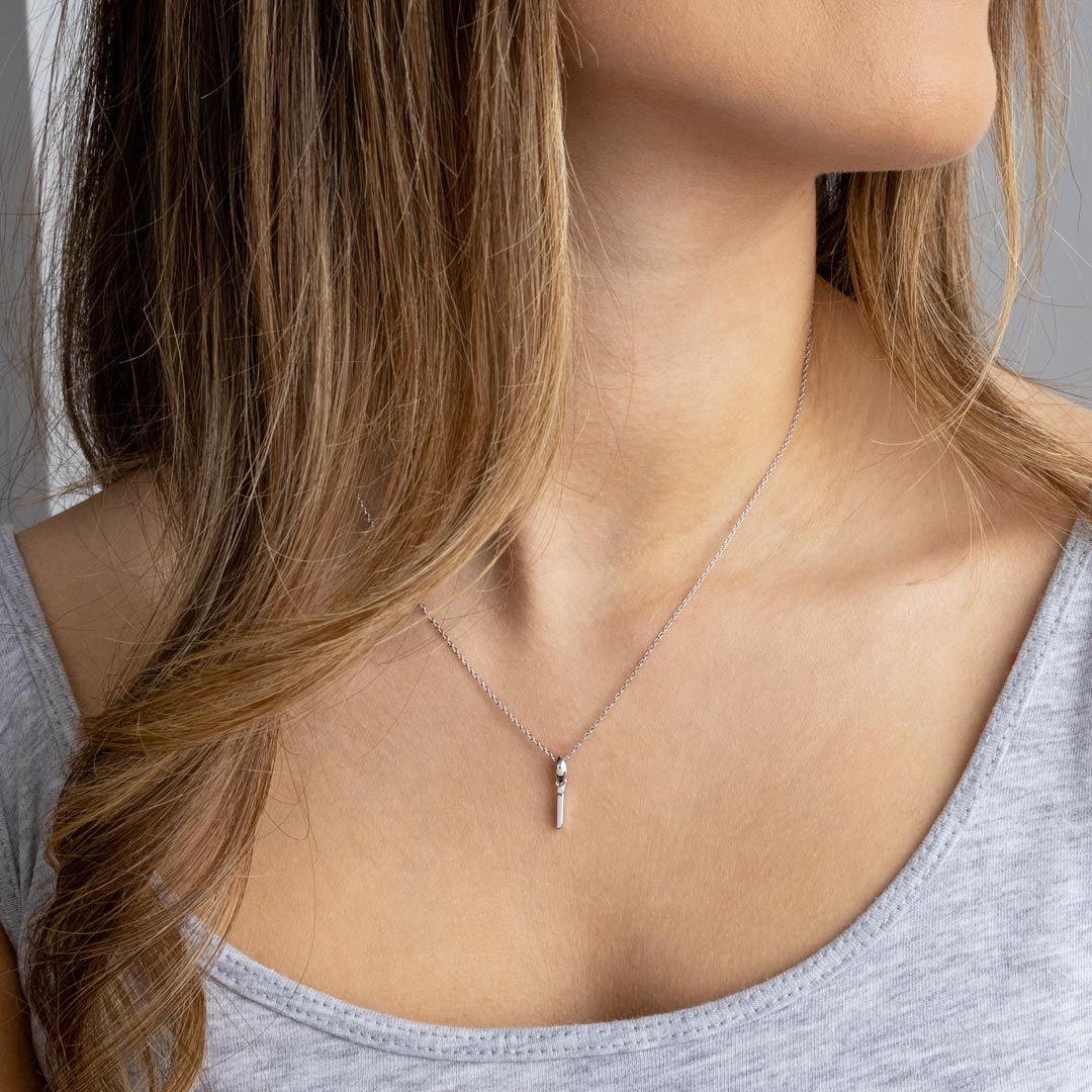 Kit Heath - Signature Skript Lowercase i Initial Pendant - Silver