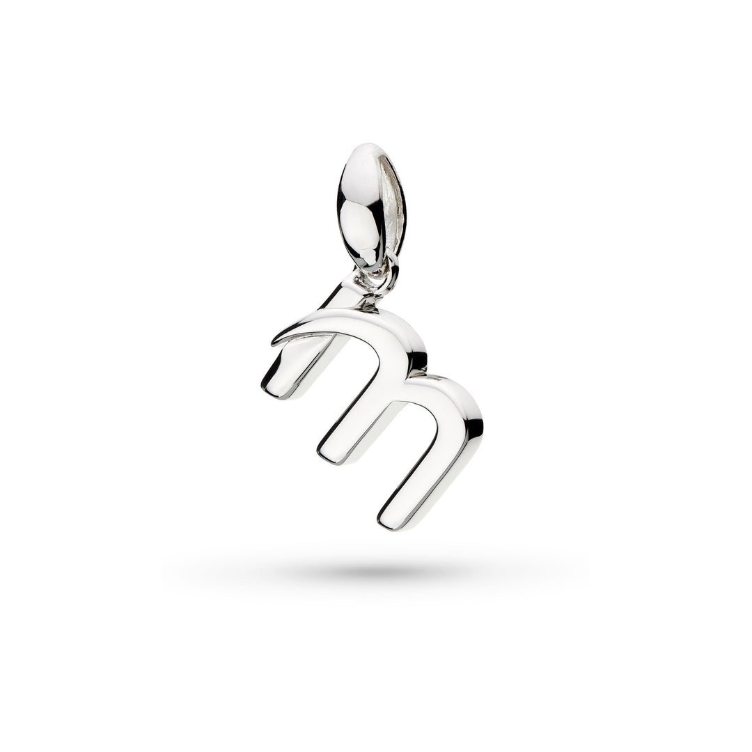 Kit Heath - Signature Skript Lowercase m Initial Pendant - Silver