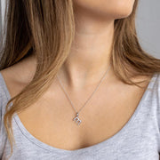 Kit Heath - Signature Skript Lowercase m Initial Pendant - Silver