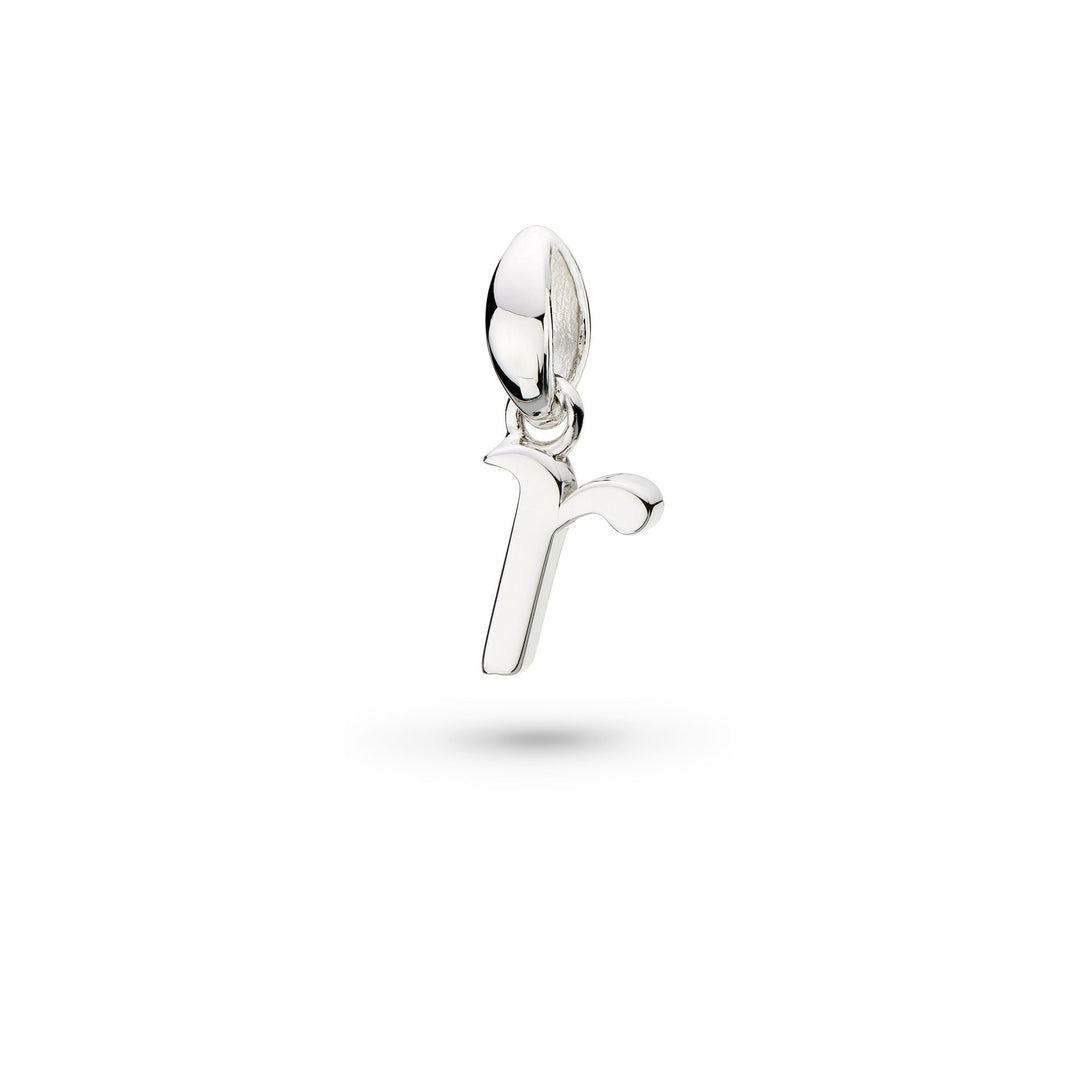 Kit Heath - Signature Skript Lowercase r Initial Pendant - Silver