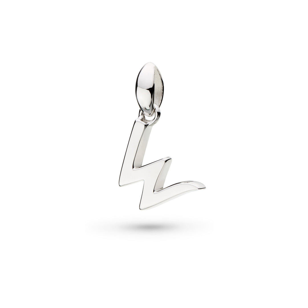 Kit Heath - Signature Skript Lowercase w Initial Pendant - Silver