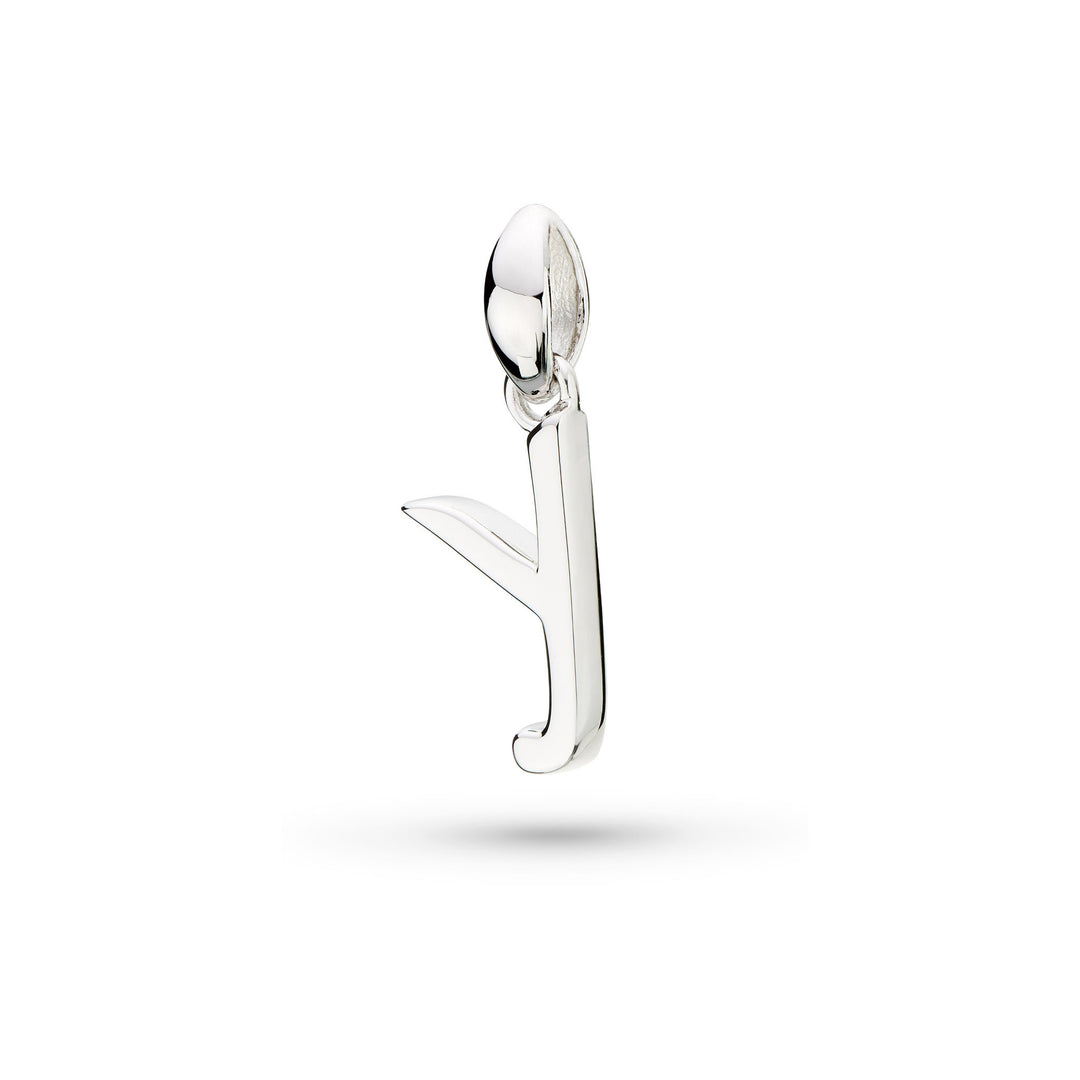 Kit Heath - Signature Skript Lowercase y Initial Pendant - Silver