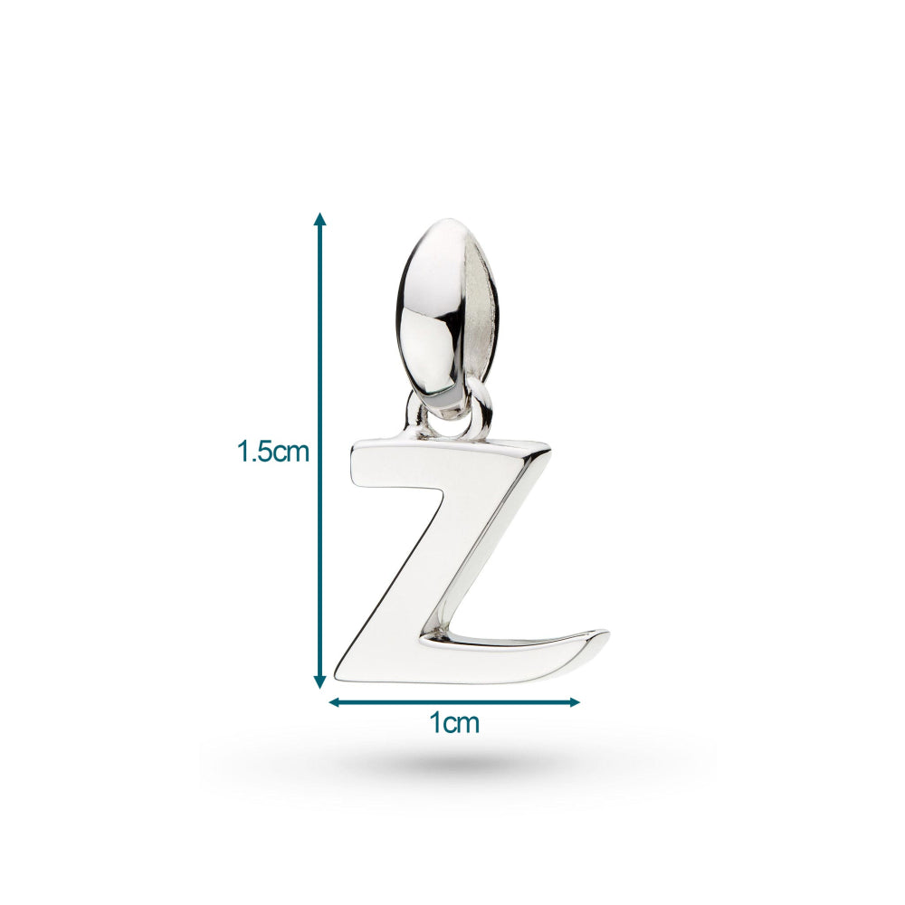 Kit Heath - Signature Skript Lowercase z Initial Pendant - Silver