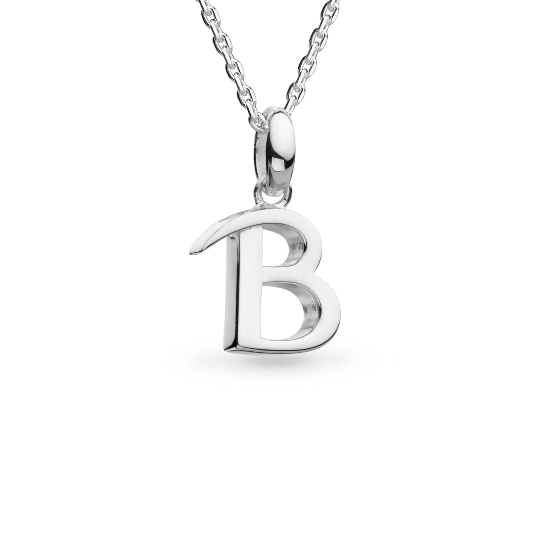 Kit Heath - Signature Skript Capital B Initial Necklace - Silver