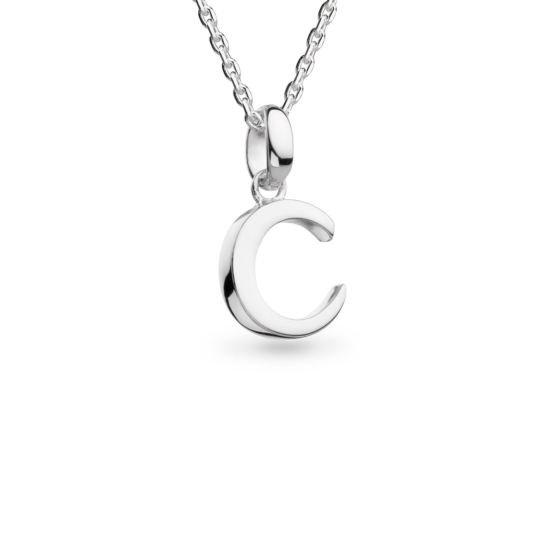Kit Heath - Signature Skript Capital C Initial Necklace - Silver