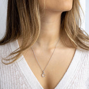 Kit Heath - Signature Skript Capital C Initial Necklace - Silver