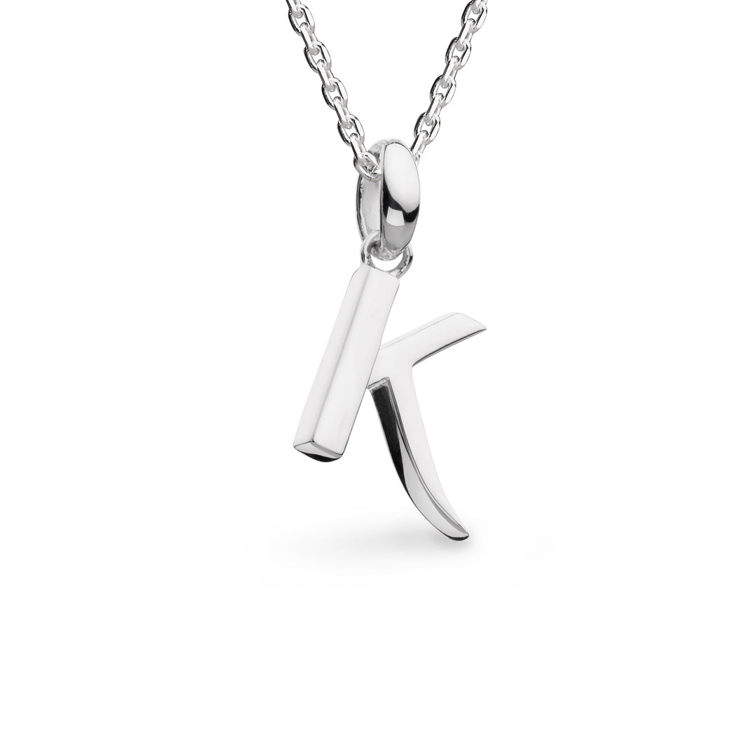 Kit Heath - Signature Skript Capital K Initial Necklace - Silver