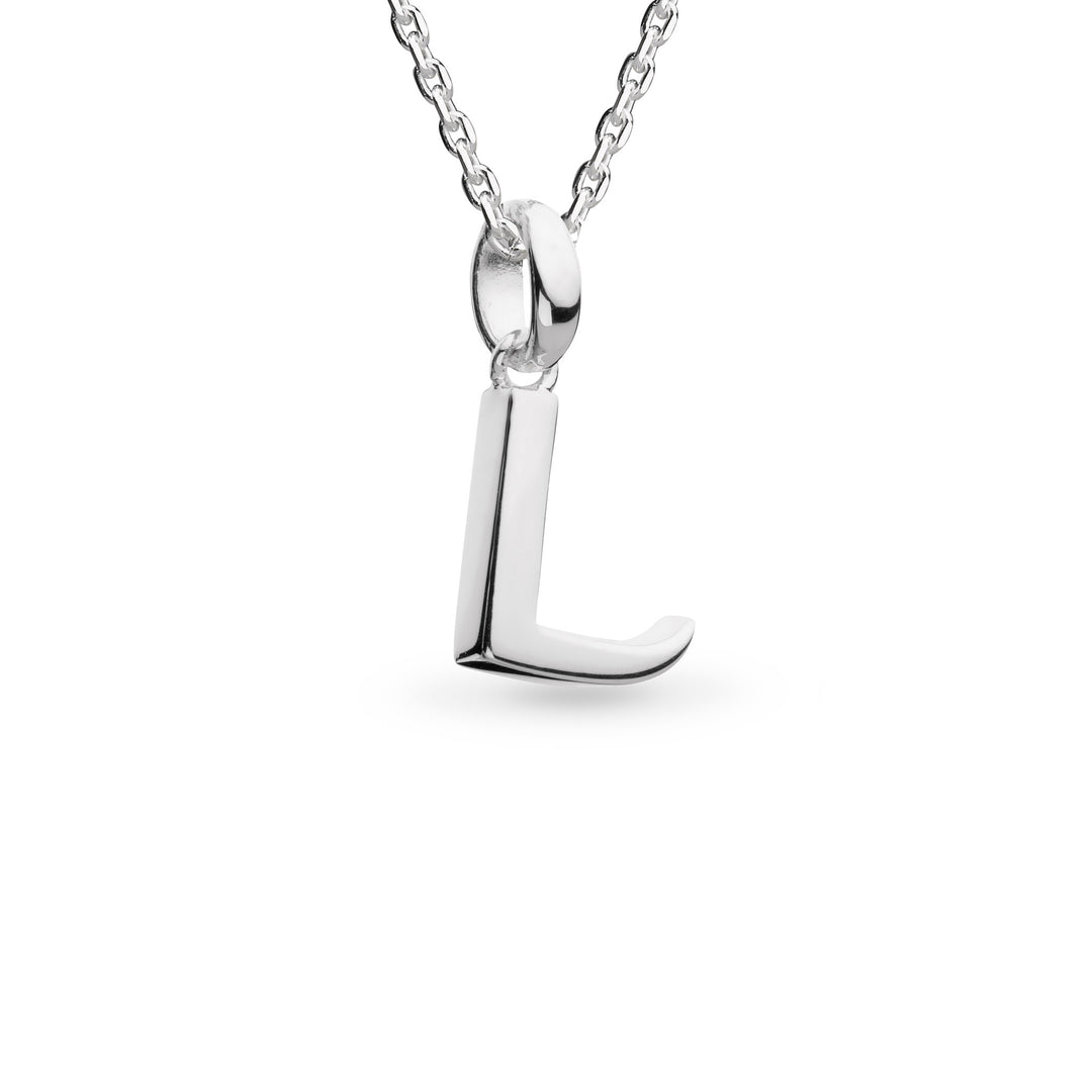 Kit Heath - Signature Skript Capital L Initial Necklace - Silver