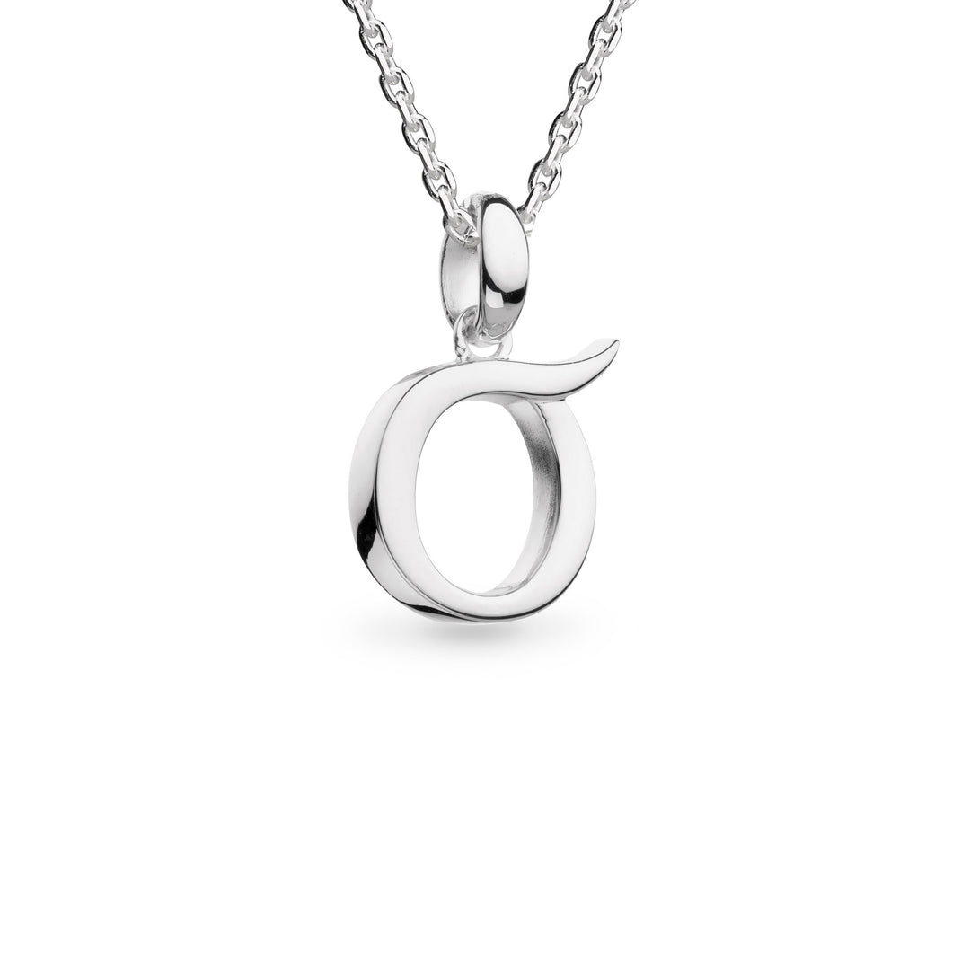 Kit Heath - Signature Skript Capital O Initial Necklace - Silver
