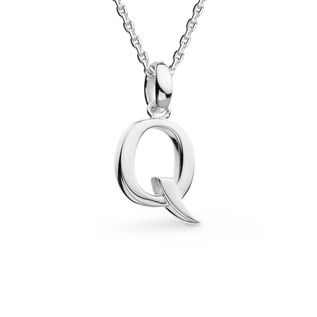 Kit Heath - Signature Skript Capital Q Initial Necklace - Silver