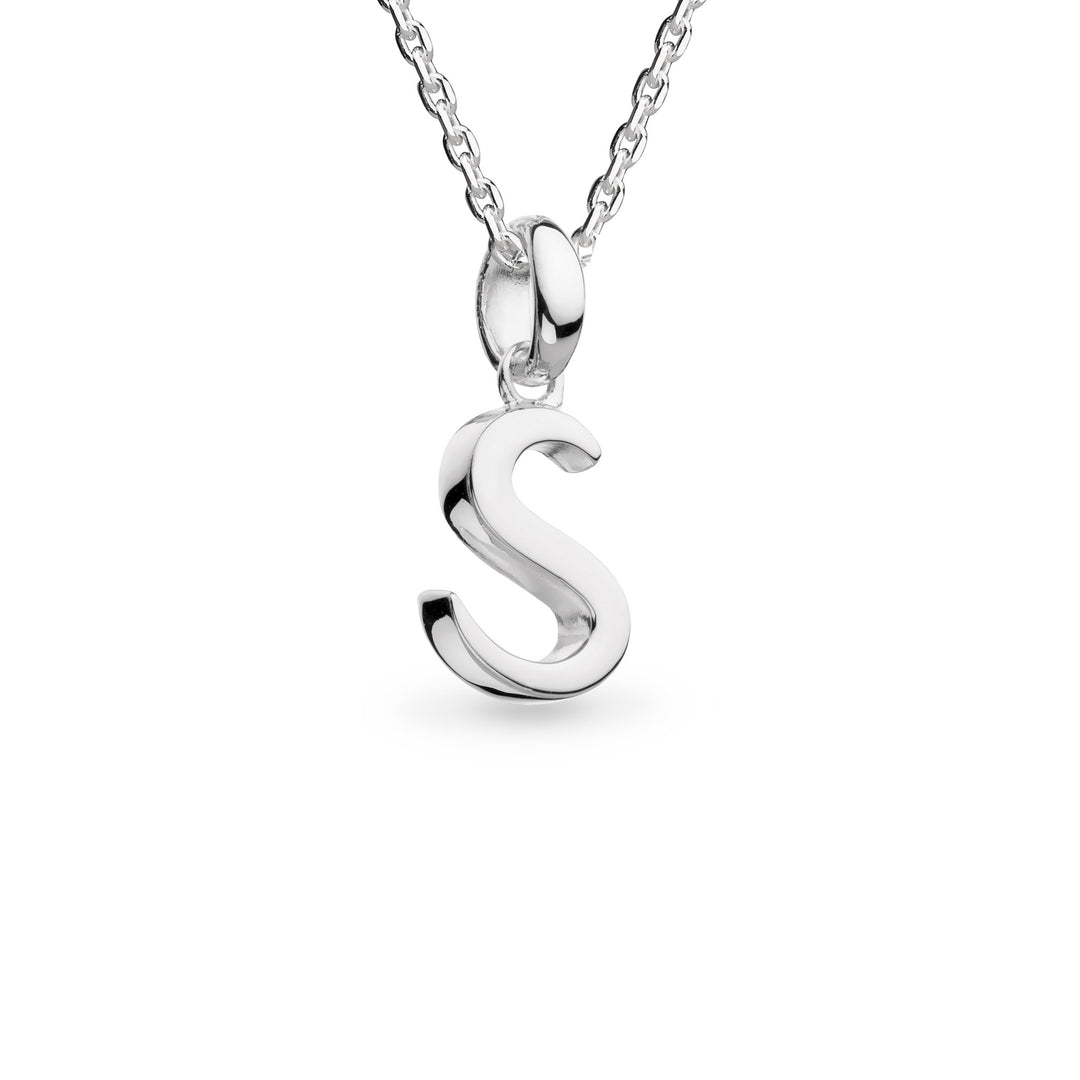 Kit Heath - Signature Skript Capital S Initial Necklace - Silver