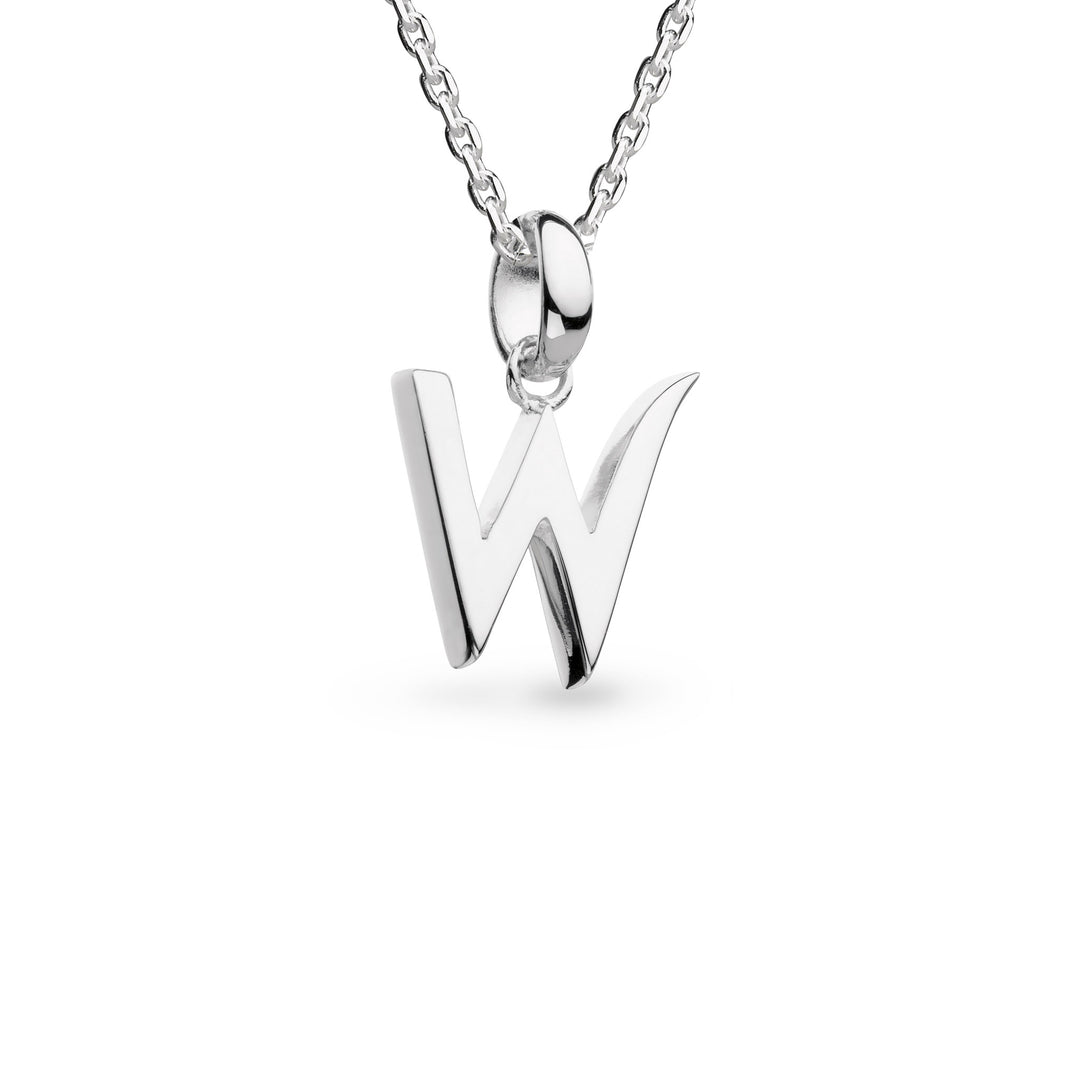 Kit Heath - Signature Skript Capital W Initial Necklace - Silver