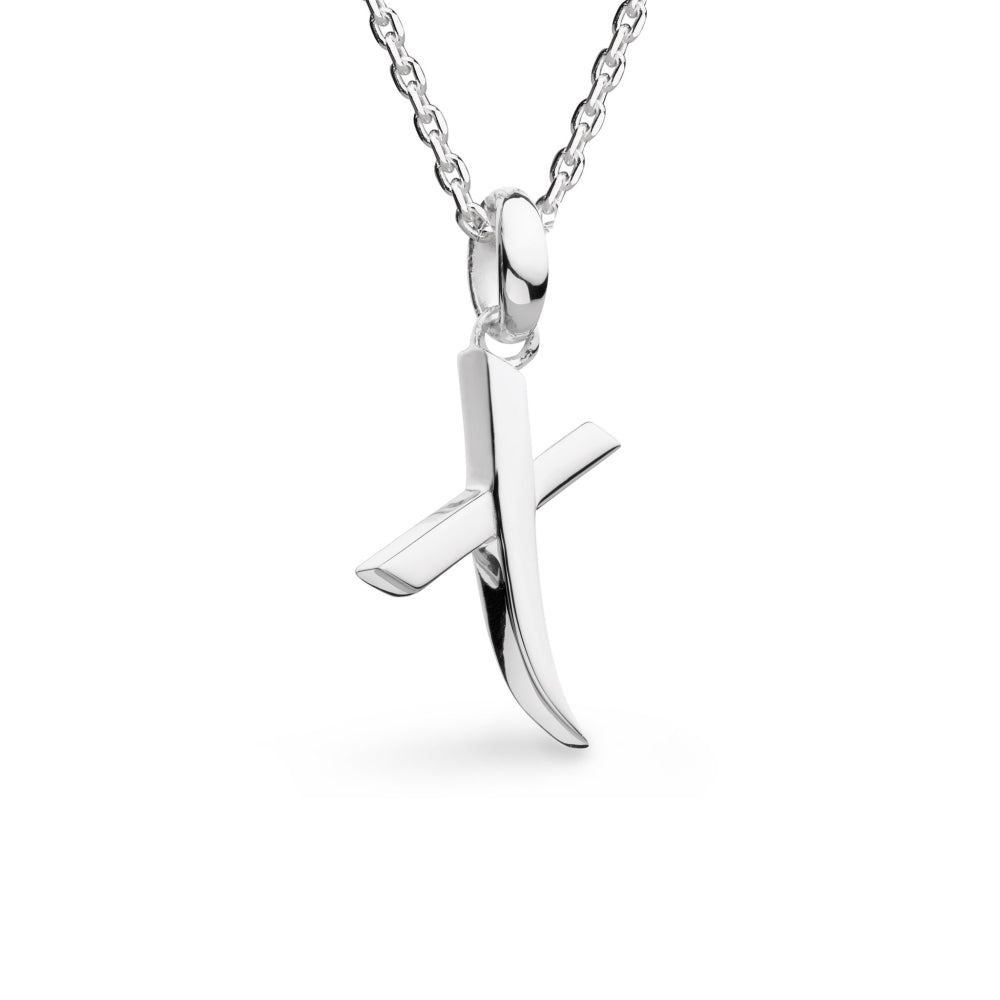 Kit Heath - Signature Skript Capital X Initial Necklace - Silver