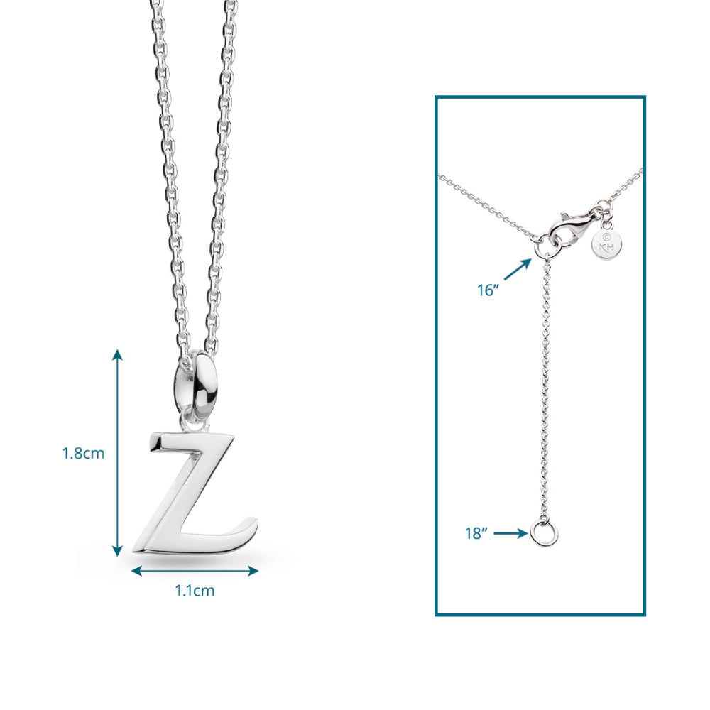 Kit Heath - Signature Skript Capital Z Initial Necklace - Silver