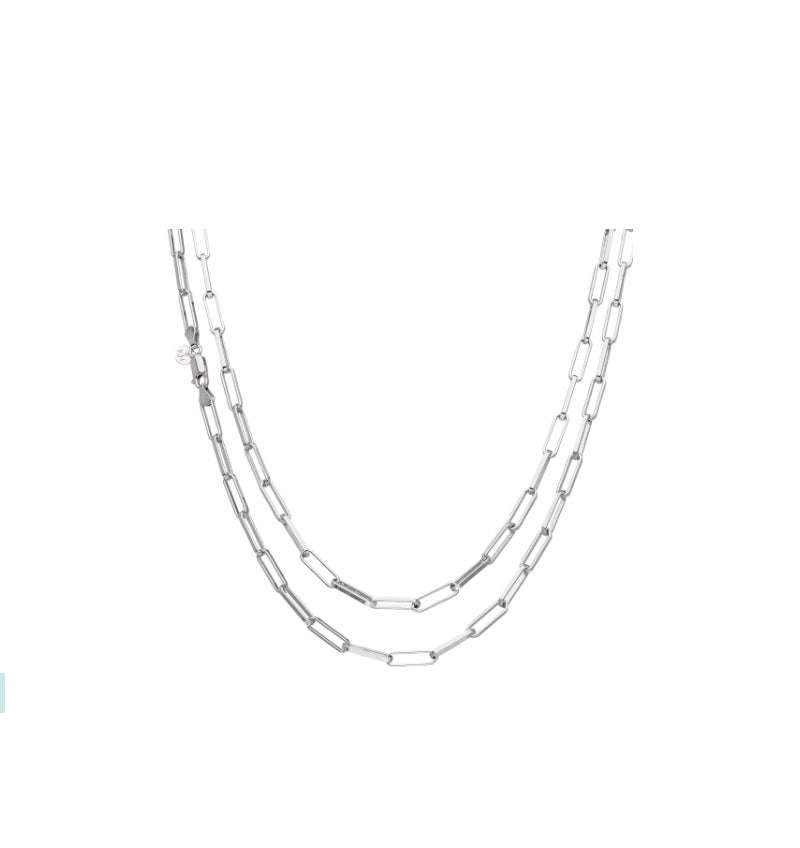 Kit Heath - Revival Paperclip Grande Chain Necklace – 32″ - Silver