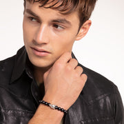 Thomas Sabo - Beaded Obsidian Bracelet with Skull King Bead