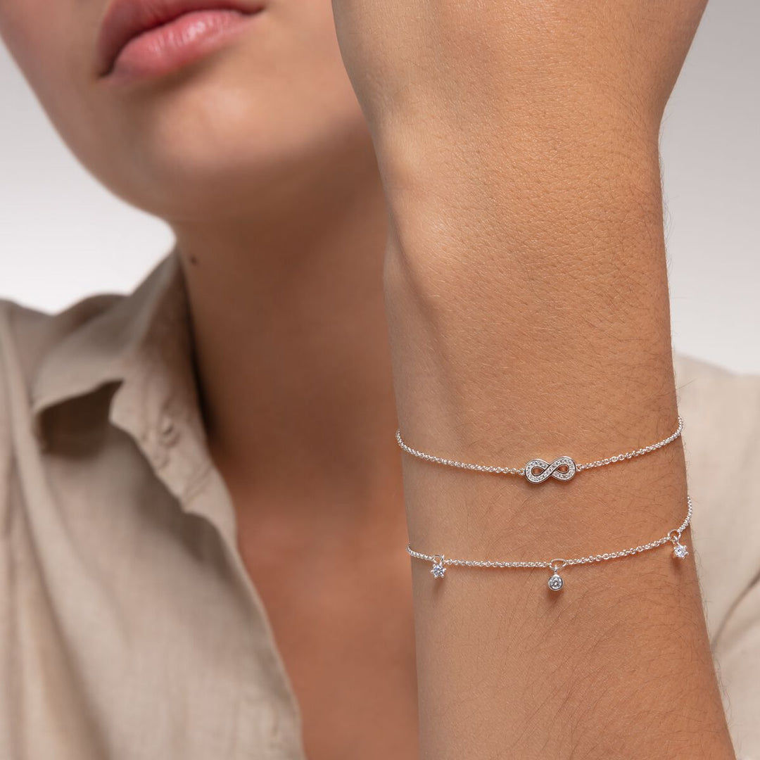 Thomas Sabo - Infinity with CZ Bracelet - Silver