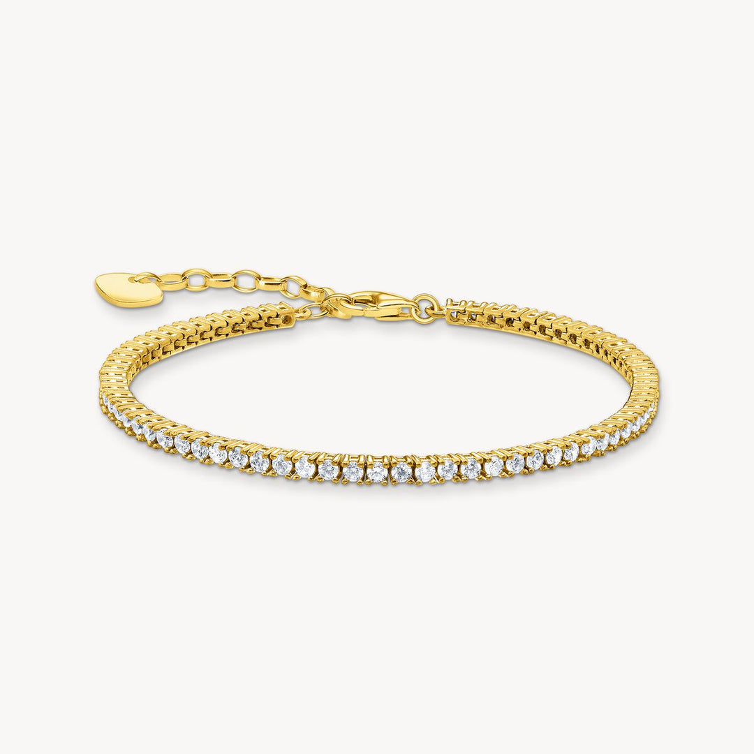 Thomas Sabo - White Stones Tennis Bracelet - Gold