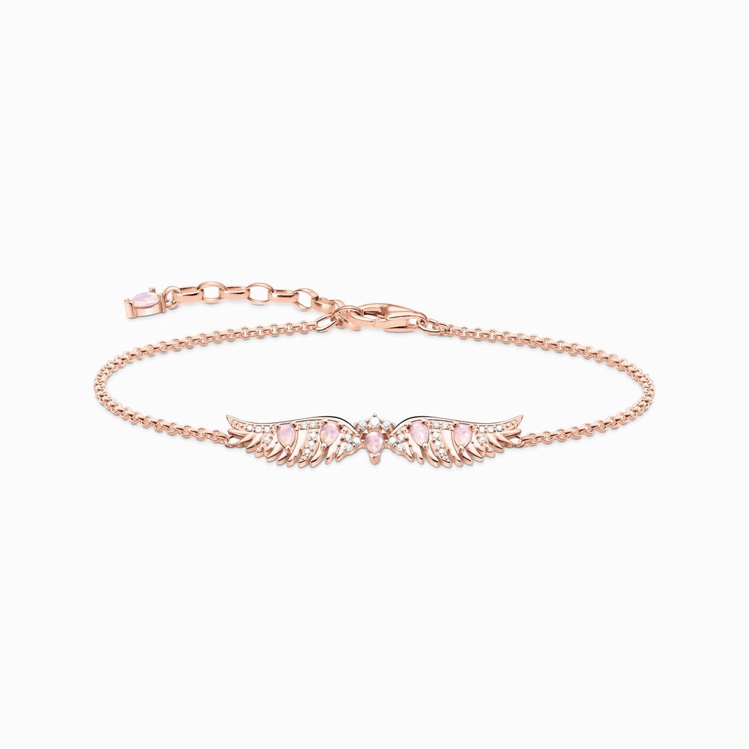 Thomas Sabo - Phoenix Wing Pink Stones Bracelet - Rose Gold