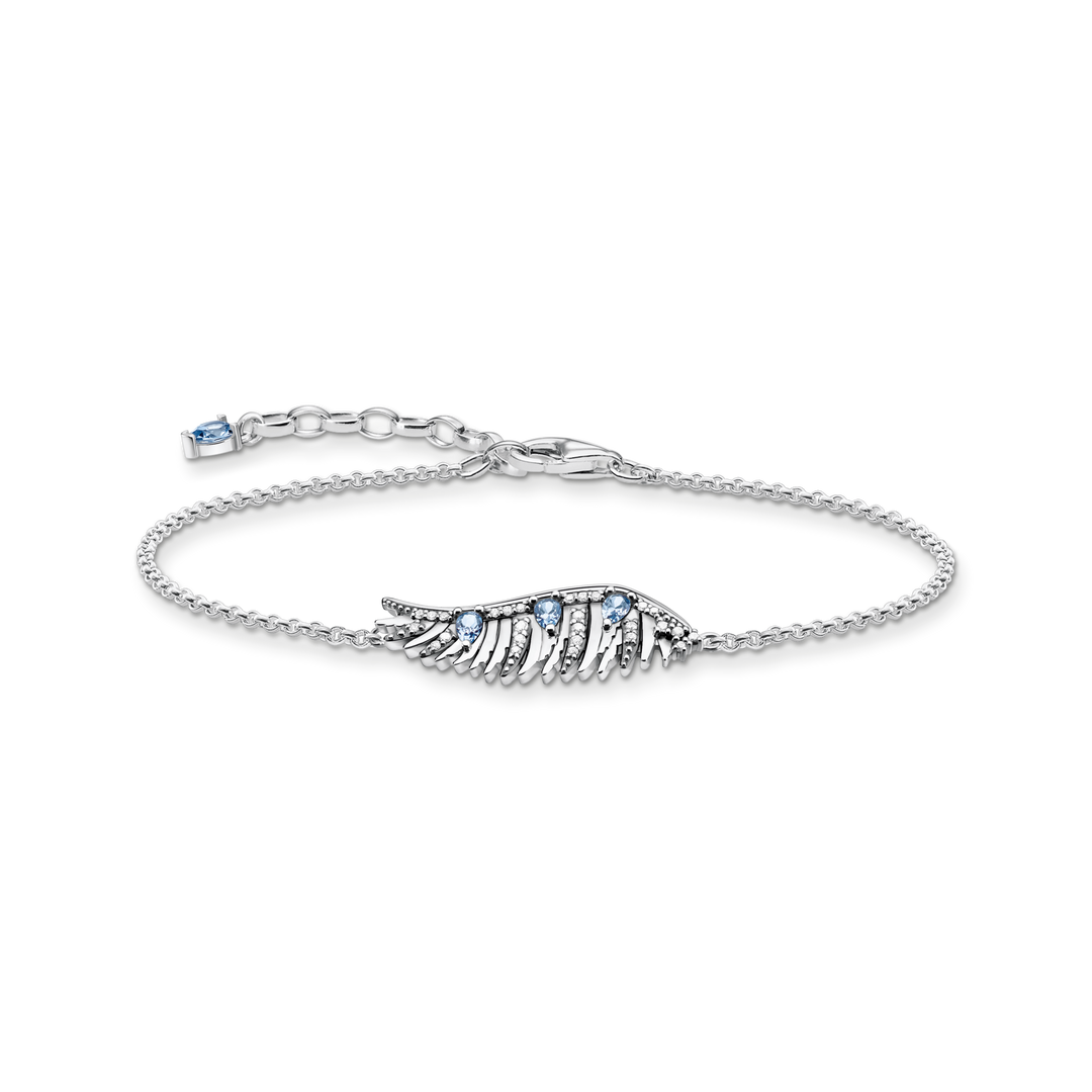 Thomas Sabo - Phoenix Wing Blue Stones Bracelet - Silver