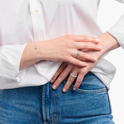 Thomas Sabo - White CZ Halo Pendant Bracelet - Silver