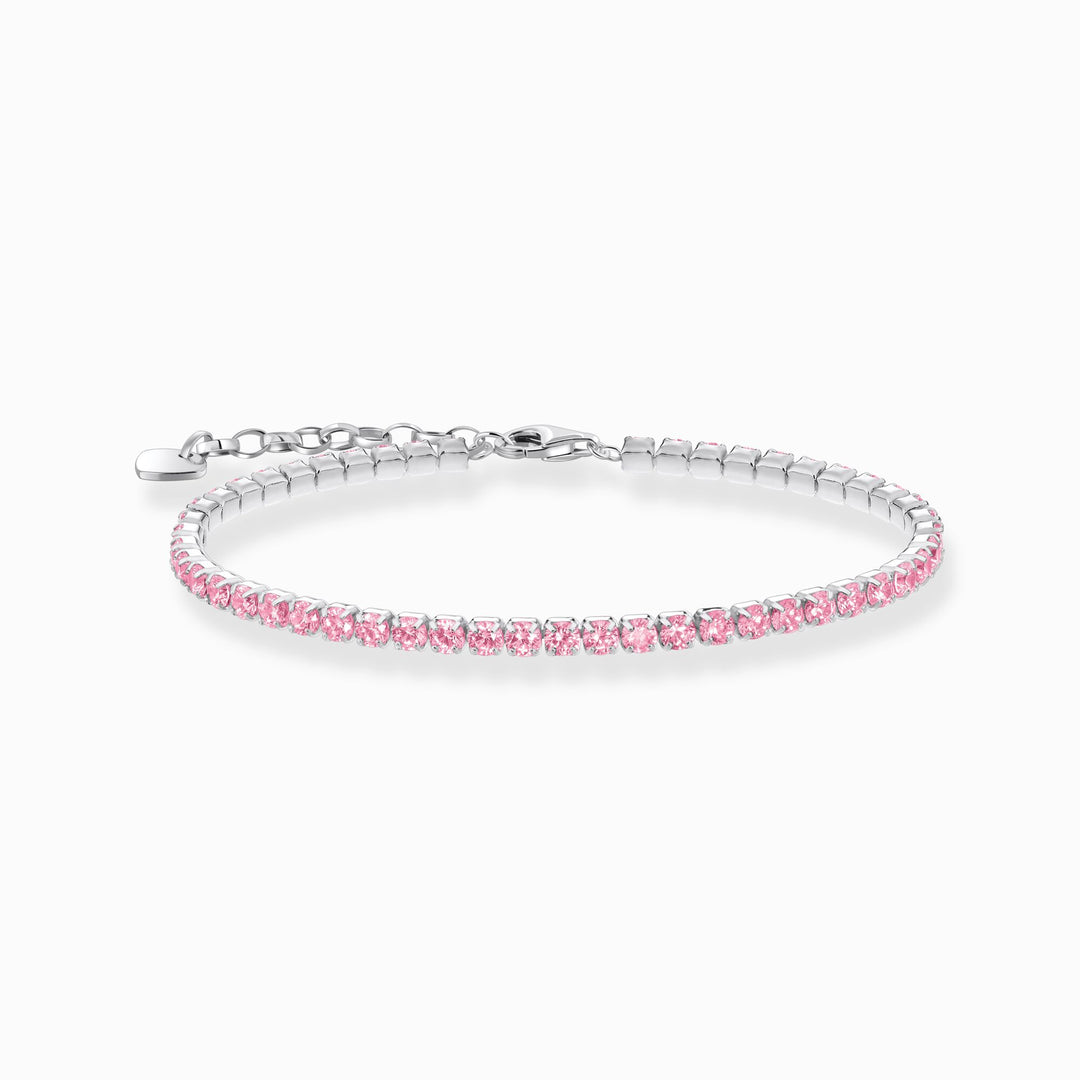 Thomas Sabo - Pink CZ Tennis Bracelet - Silver