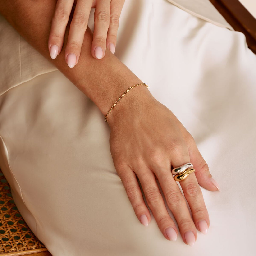 Thomas Sabo - Paperclip Charm Bracelet - Gold