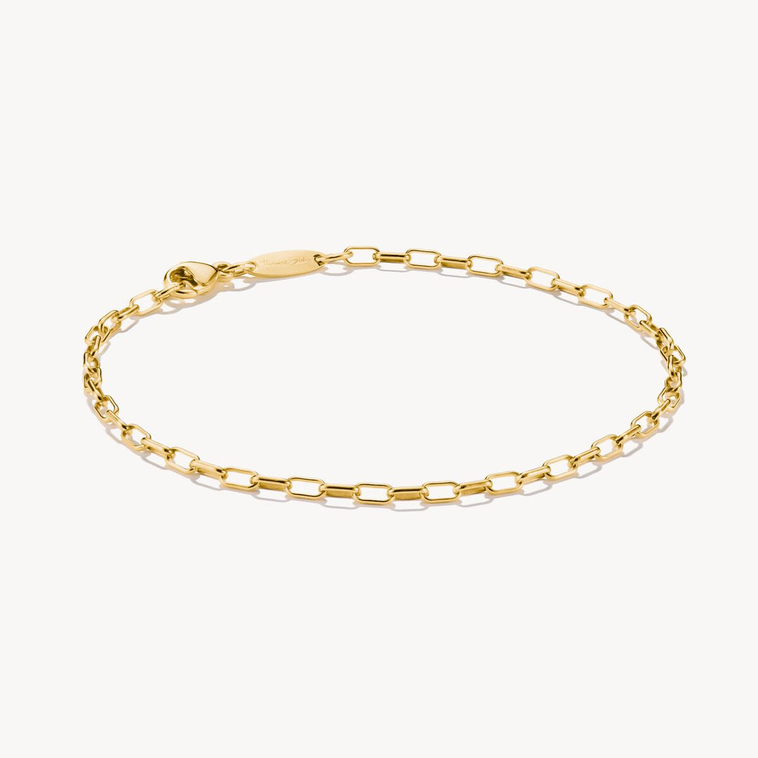 Thomas Sabo - Paperclip Charm Bracelet - Gold