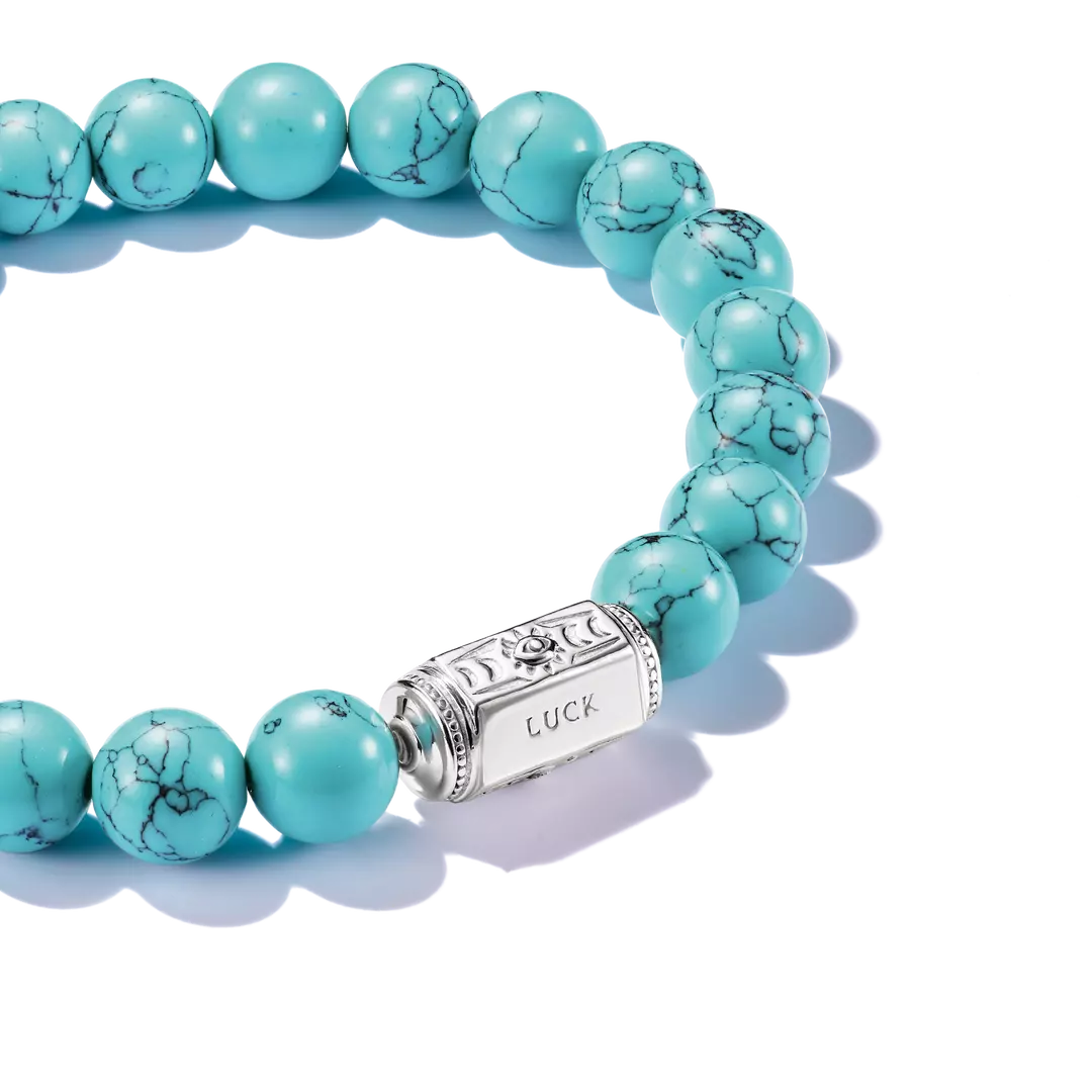 Thomas Sabo - Elyndra Imitation Turquoise Bead Bracelet - Silver