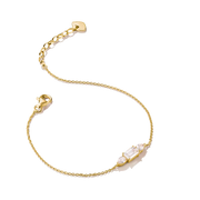 Thomas Sabo - Bold Elegence Bracelet With White Zirconia - Gold