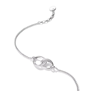 Thomas Sabo - Together Intertwined Circles Bracelet With White Zirconia - Silver