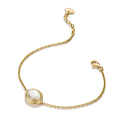Thomas Sabo - Fluid Elegence Mother of Pearl Bracelet With White Zirconia - Gold