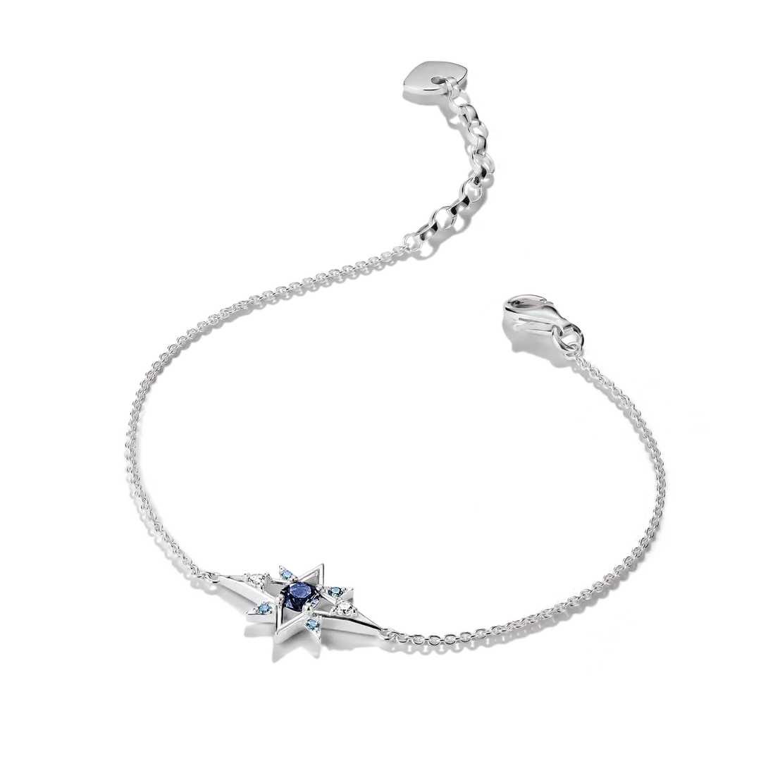 Thomas Sabo - Midnight Skies Star Bracelet With White Zirconia - Silver