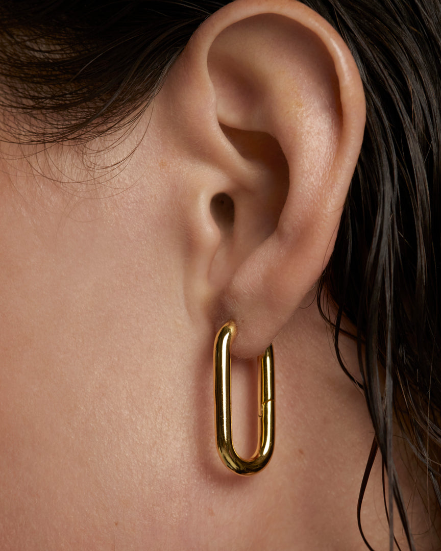 PDPAOLA - Beat Hoop Earrings - Gold