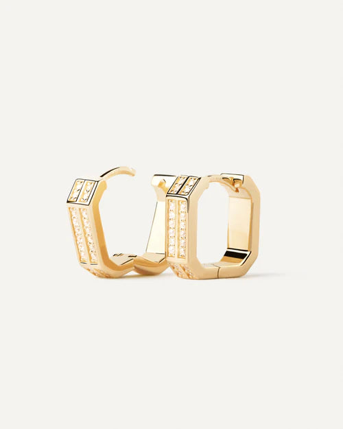 PDPAOLA - Olympia Hoop Earrings - Gold