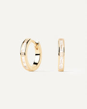 PDPAOLA - Viena Hoop Earrings - Gold