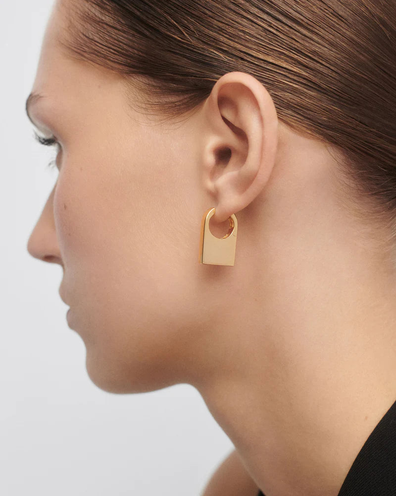 PDPAOLA - Chicago Hoop Earrings - Gold