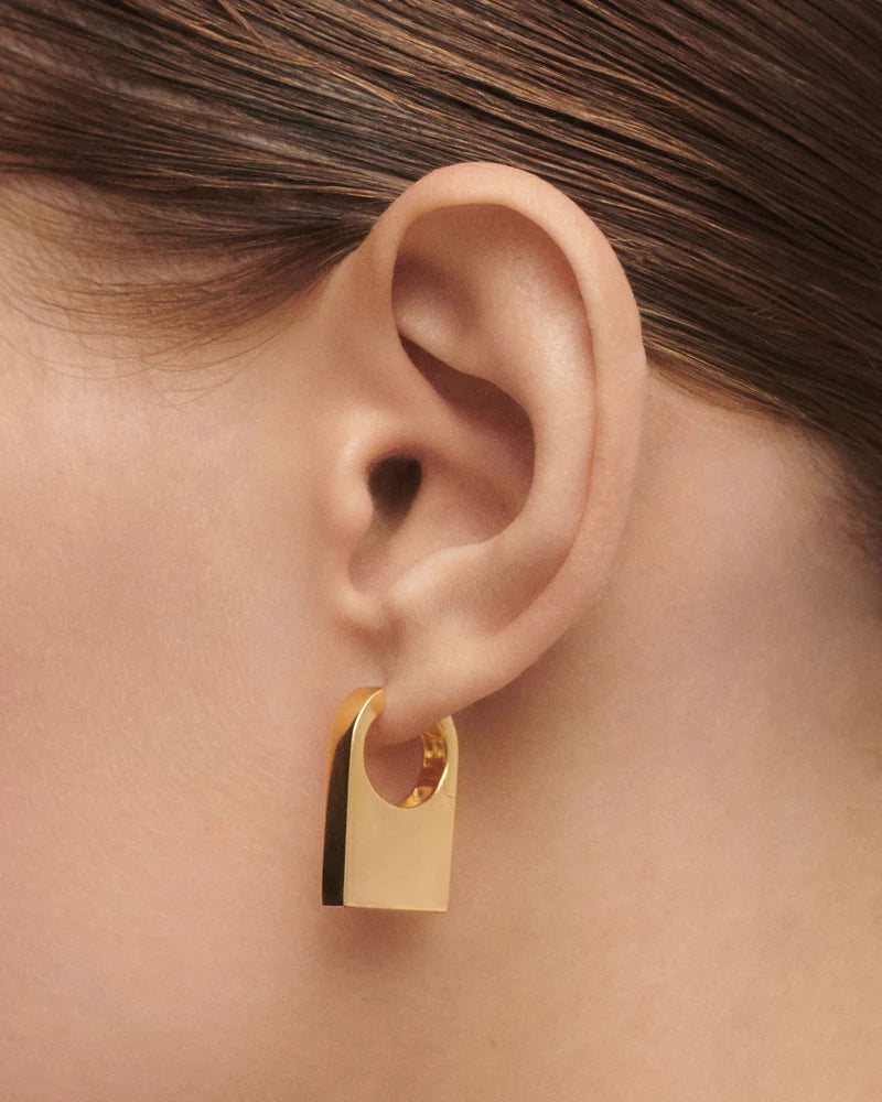 PDPAOLA - Chicago Hoop Earrings - Gold