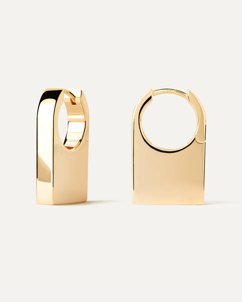 PDPAOLA - Chicago Hoop Earrings - Gold